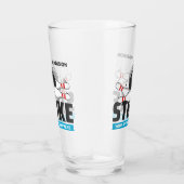 Individuelle Name- und Text-Bowling-Stoß Glas (Rechts)