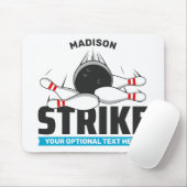 Individuelle Name- und Text-Bowling-Stoß Mousepad (Mit Mouse)