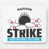 Individuelle Name- und Text-Bowling-Stoß Mousepad (Vorne)