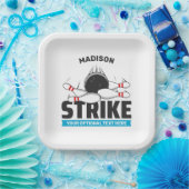 Individuelle Name- und Text-Bowling-Stoß Pappteller (Party)