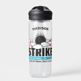 Individuelle Name- und Text-Bowling-Stoß Trinkflasche
