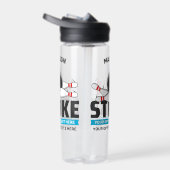 Individuelle Name- und Text-Bowling-Stoß Trinkflasche (Rechts)