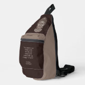 Individuelle Name und Text Buddha Zitat Crossbody Bag (Rechte Ecke)
