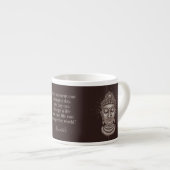 Individuelle Name und Text Buddha Zitat Espressotasse (Vorderseite Rechts)