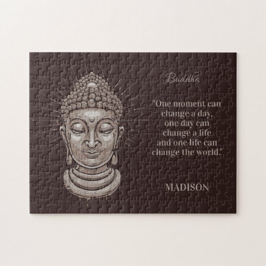 Individuelle Name und Text Buddha Zitat Puzzle (Horizontal)