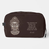 Individuelle Name und Text Buddha Zitat Waschbeutel (Vorderseite)