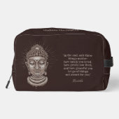 Individuelle Name und Text Buddha Zitat Waschbeutel (Rückseite)