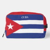Individuelle Name- und Text-Cuba-Flag Waschbeutel (Rückseite)
