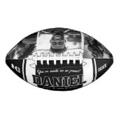 Individuelle Name und Text Foto Keepake-Geschenk Football (Vorderseite)