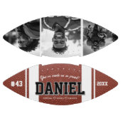 Individuelle Name und Text Foto Keepake-Geschenk Football (Paneele)