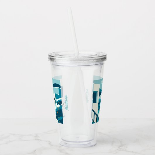 Individuelle Name und Text Griechenland Acryltrinkbecher (Links)