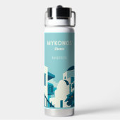 Individuelle Name und Text Griechenland Trinkflasche (Hinten)