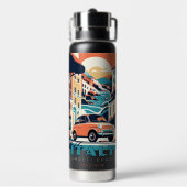 Individuelle Name und Text Italien Trinkflasche (Hinten)