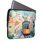 Individuelle Name und Text Lissabon Portugal Laptopschutzhülle (Vorne Rechts)