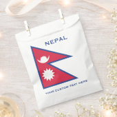 Individuelle Name- und Text-Nepal-Flagge Geschenktütchen (Ausgeschnitten)