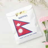 Individuelle Name- und Text-Nepal-Flagge Geschenktütchen (Versiegelt)