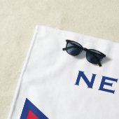 Individuelle Name- und Text-Nepal-Flagge Strandtuch (Beispiel)