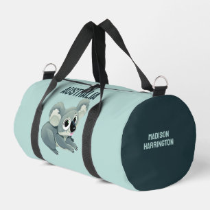 Individuelle Name und Text Niedlich Koala Duffle Bag