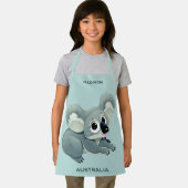 Individuelle Name und Text Niedlich Koala Schürze (Insitu)