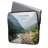 Individuelle Name und Text Pakistan Laptopschutzhülle (Vorderseite Links)