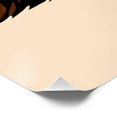 Individuelle Name und Text Party Tier Poster (Ecke)