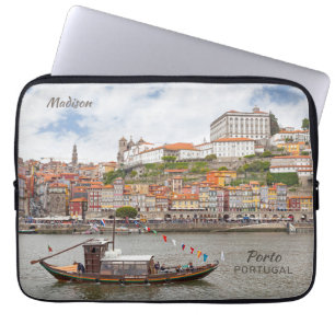 Individuelle Name und Text Porto Portugal Laptopschutzhülle