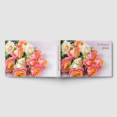 Individuelle Name und Text Rosa und Weiß Gästebuch (Voll)