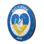 Individuelle Name und Text Ukraine Dartscheibe (Vorderseite rechts)