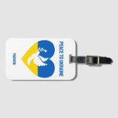 Individuelle Name und Text Ukraine Gepäckanhänger (Vorderseite (Horizontal))