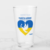 Individuelle Name und Text Ukraine Glas (Rückseite)