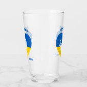 Individuelle Name und Text Ukraine Glas (Links)