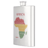 Individuelle Name und Textafrika Flachmann (Links)