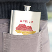 Individuelle Name und Textafrika Flachmann (Beispiel)