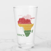 Individuelle Name und Textafrika Glas (Rückseite)