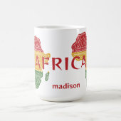 Individuelle Name und Textafrika Kaffeetasse (Mittel)