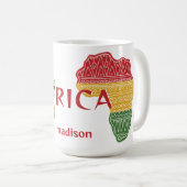 Individuelle Name und Textafrika Kaffeetasse (VorderseiteRechts)