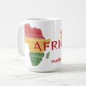 Individuelle Name und Textafrika Kaffeetasse (Vorderseite Links)