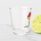 Individuelle Name und Textafrika Schnapsglas (Links)