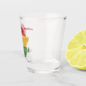Individuelle Name und Textafrika Schnapsglas (Rechts)
