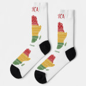 Individuelle Name und Textafrika Socken (Linkes Detail)