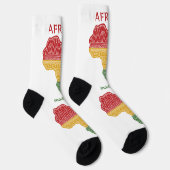 Individuelle Name und Textafrika Socken (Rechts)