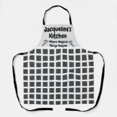 Individuelle Name- und Textangebot Prüflingsküche Schürze (Vorderseite)