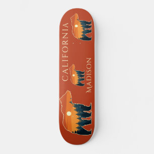 Individuelle Name- und Textbärenwald Skateboard