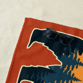 individuelle Name- und Textbärenwald Strandtuch (Beispiel)