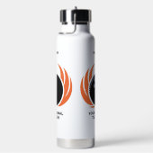 Individuelle Name- und Textbowling mit Flammen Trinkflasche (rechts)