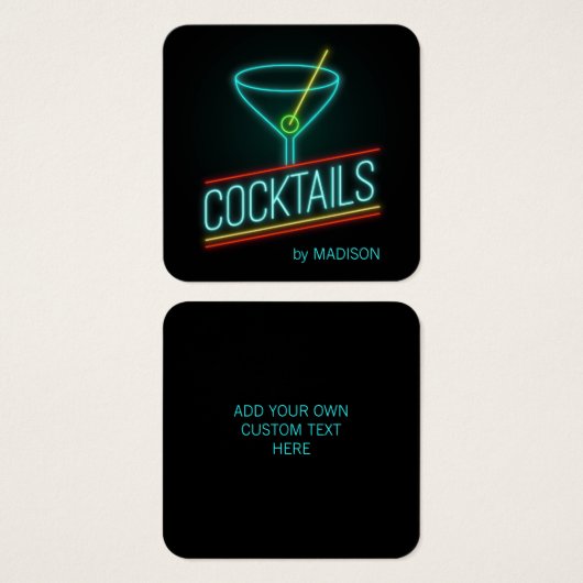 Individuelle Name- und TextCOCTAILS (Vorne & Hinten)