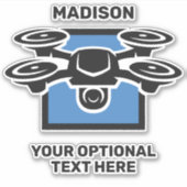 Individuelle Name- und Textdrossel Aufkleber (Vorderseite)