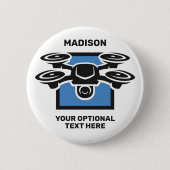 Individuelle Name- und Textdrossel Button (Vorderseite)