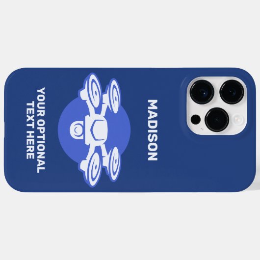 Individuelle Name- und Textdrossel Case-Mate iPhone Hülle (Rückseite (Horizontal))