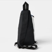 Individuelle Name- und Textdrossel Crossbody Bag (Rückseite)